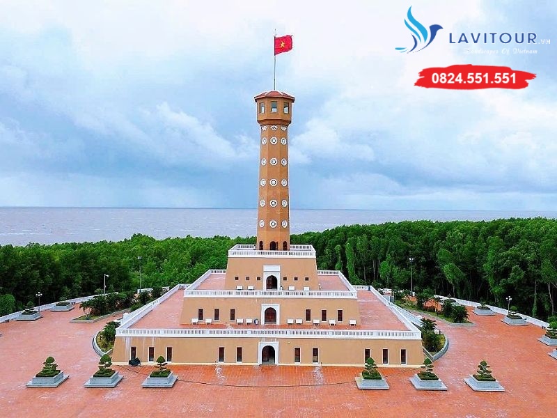 SÓC TRĂNG - ĐẤT MŨI CÀ MAU - CẦN THƠ 3N2Đ - ĂN TỐI DU THUYỀN 12 Cột cờ Mũi Cà Mau