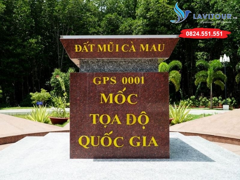 SÓC TRĂNG - ĐẤT MŨI CÀ MAU - CẦN THƠ 3N2Đ - ĂN TỐI DU THUYỀN 10 Cột mốc tọa độ quốc gia GPS 0001